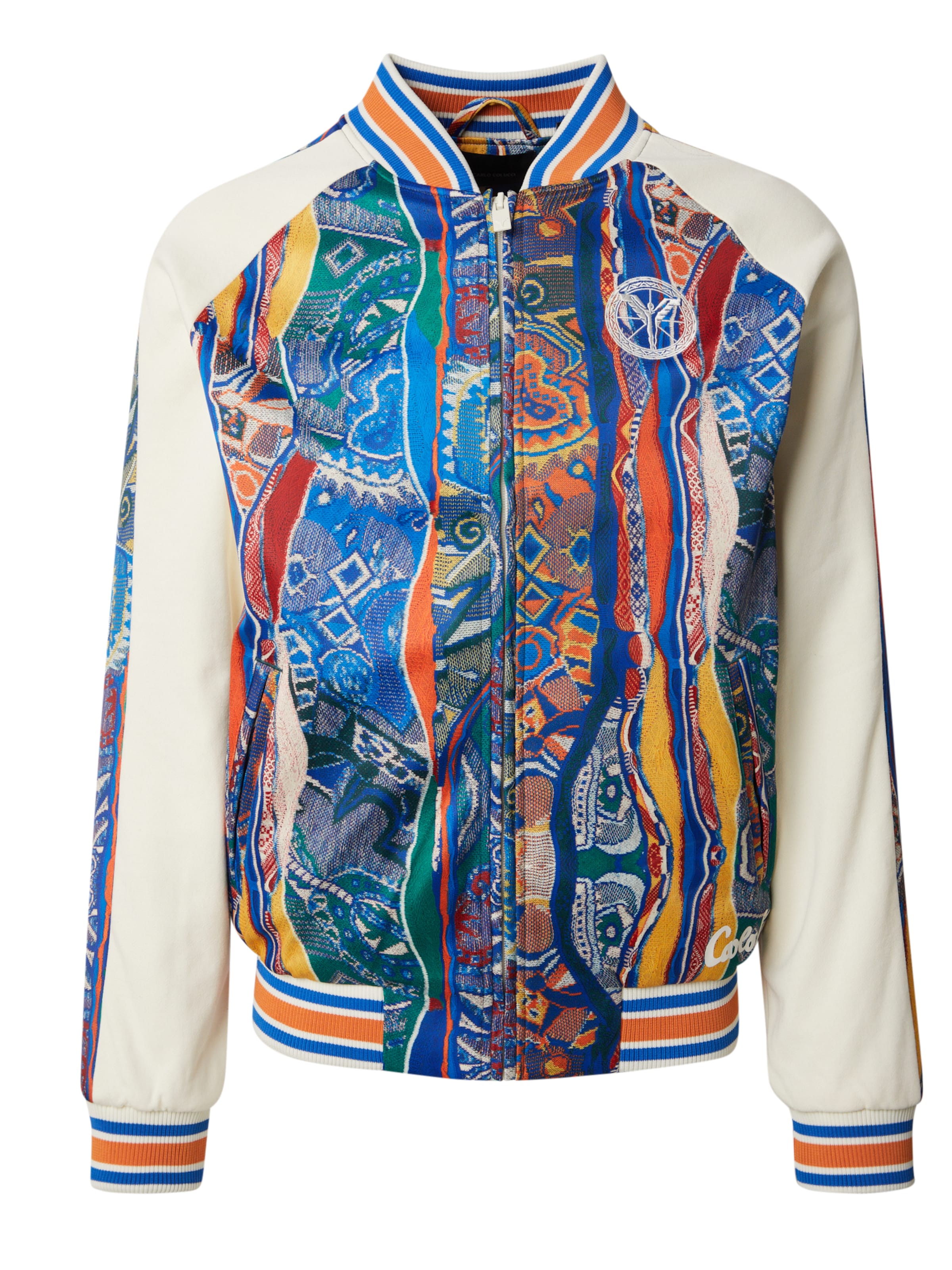 Carlo Colucci Sweat jacket 'Espro' in White: front