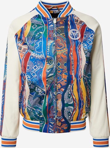 Carlo Colucci Zip-Up Hoodie 'Espro' in White: front