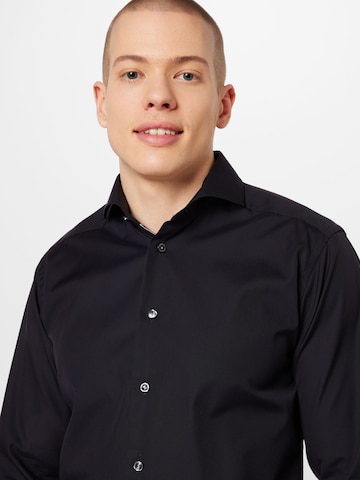 ETON Regular fit Business shirt in Black