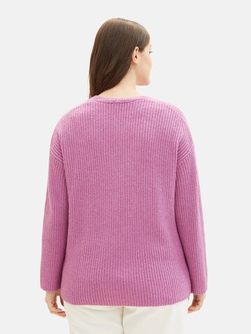 Tom Tailor Women + Sweater in Purple