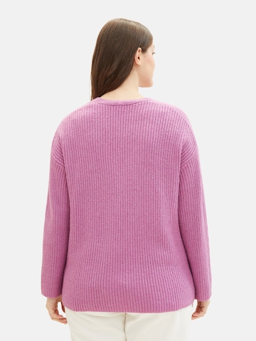 Tom Tailor Women + Pullover in Lila