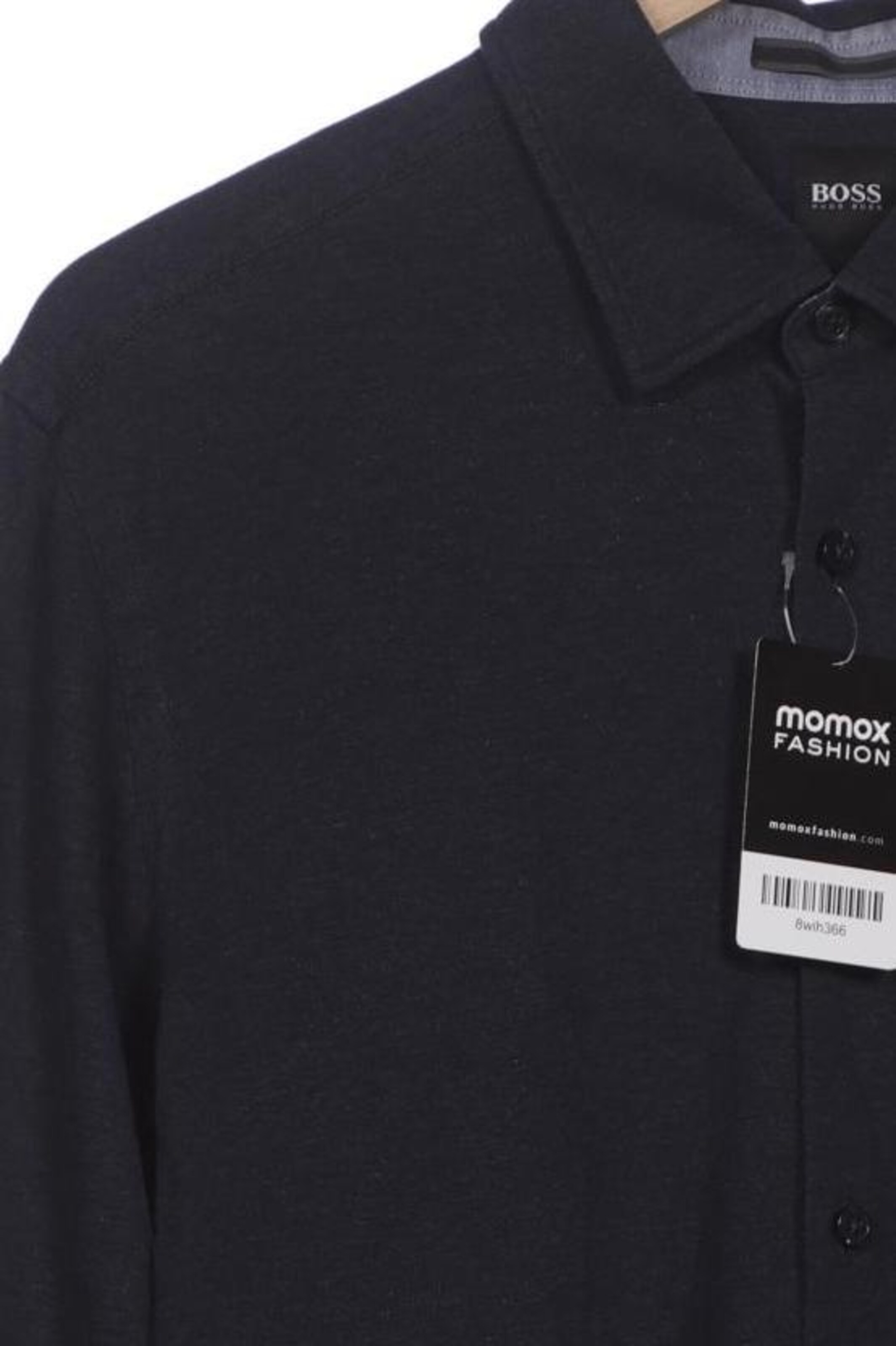 BOSS Black Button Up Shirt in L in Blue