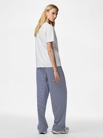 PIECES Wide leg Pants 'PCLaya' in Blue