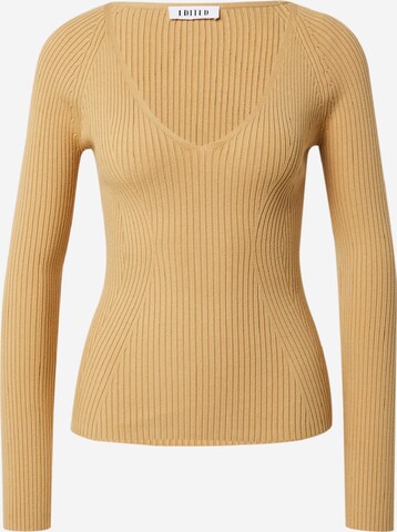Pullover 'Umbrielle' di EDITED in beige: frontale