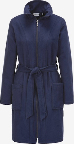 Goldner Short Bathrobe in Blue: front