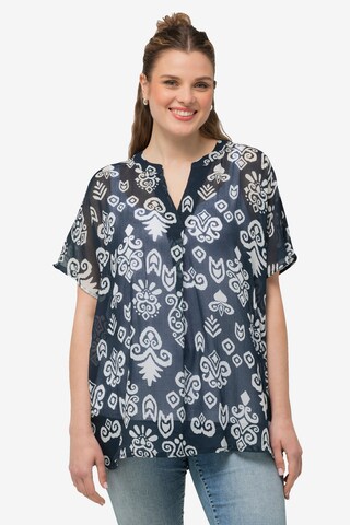 Ulla Popken Blouse in Blauw: voorkant