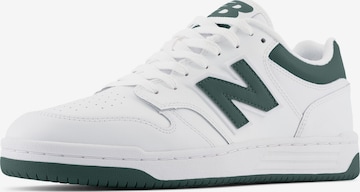 Sneaker bassa '480' di new balance in bianco: frontale