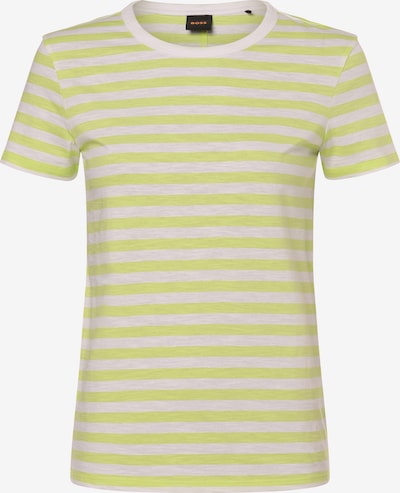 BOSS Shirt 'Esla' in limone / grau, Produktansicht