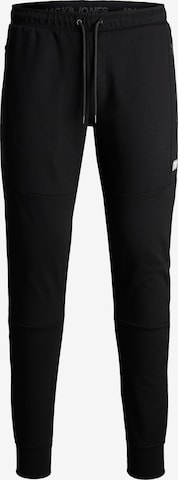 Jack & Jones Junior - Tapered Pantalón 'Will' en negro: frente