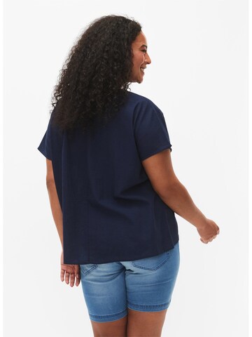 Zizzi Blouse 'VFLEX' in Blauw