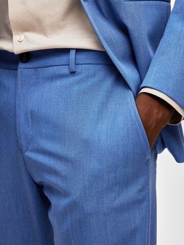 SELECTED HOMME Slimfit Bügelfaltenhose in Blau