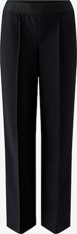 OUI Hose 'Lacy' in Schwarz: Vorderseite