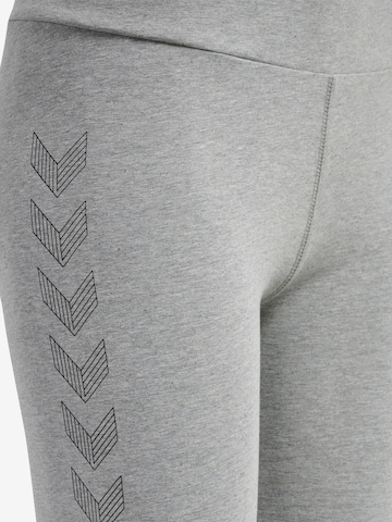 Hummel Skinny Sportbroek in Grijs