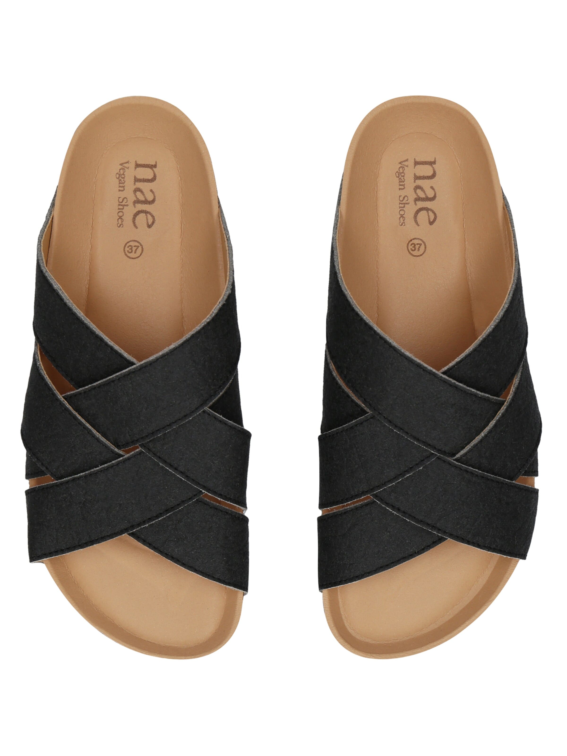 nae Vegan Shoes Pantofle 'TANNA' – černá