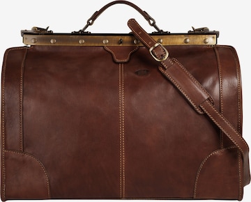 piké Travel bag 'LOMBARDIA MEDIUM' in Brown: front