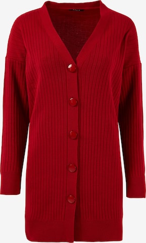 Cardigan LELA en rouge : devant