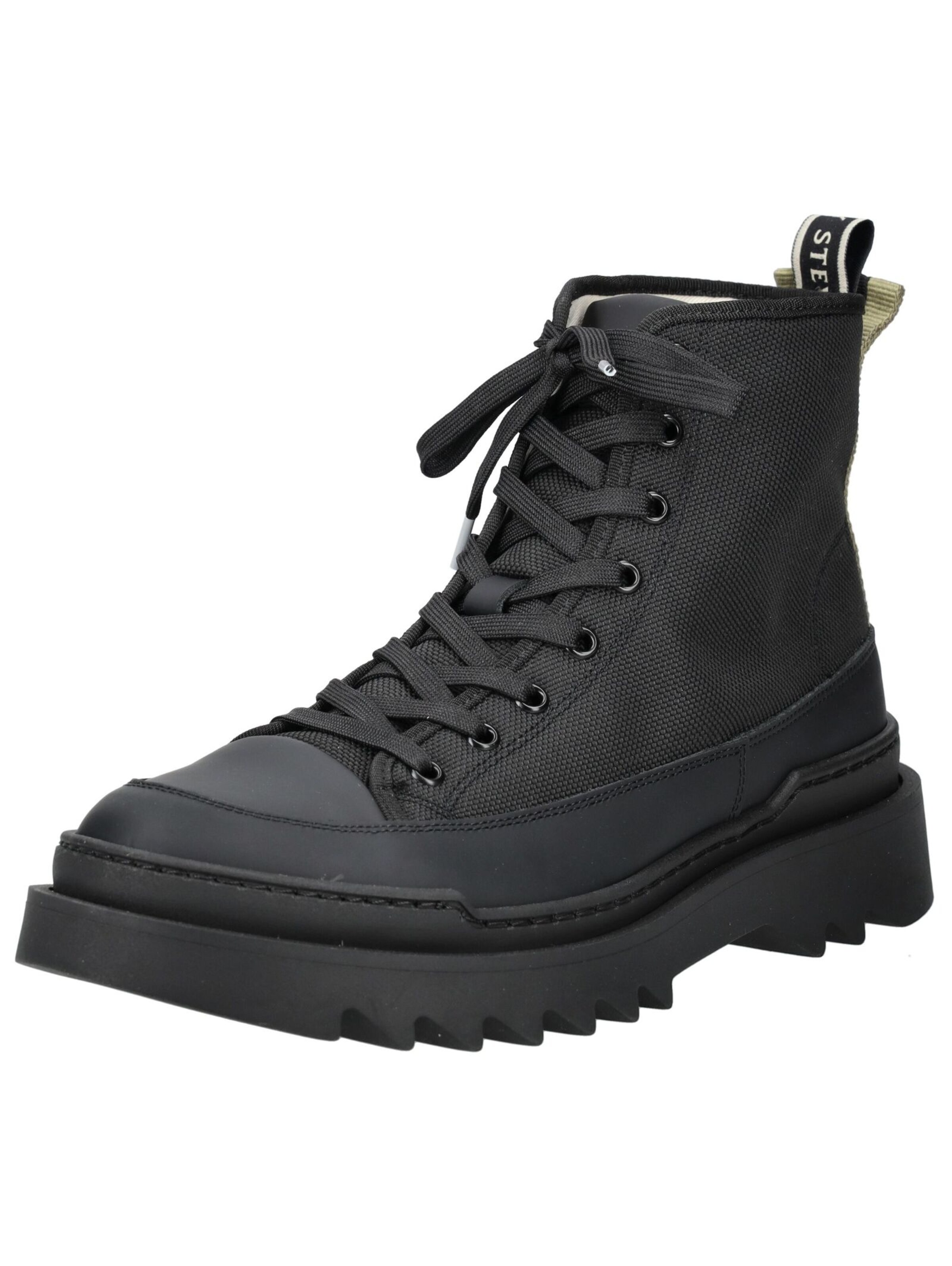 Bottines à lacets Sneaky Steve en noir : devant