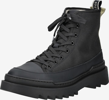 Bottines à lacets Sneaky Steve en noir : devant