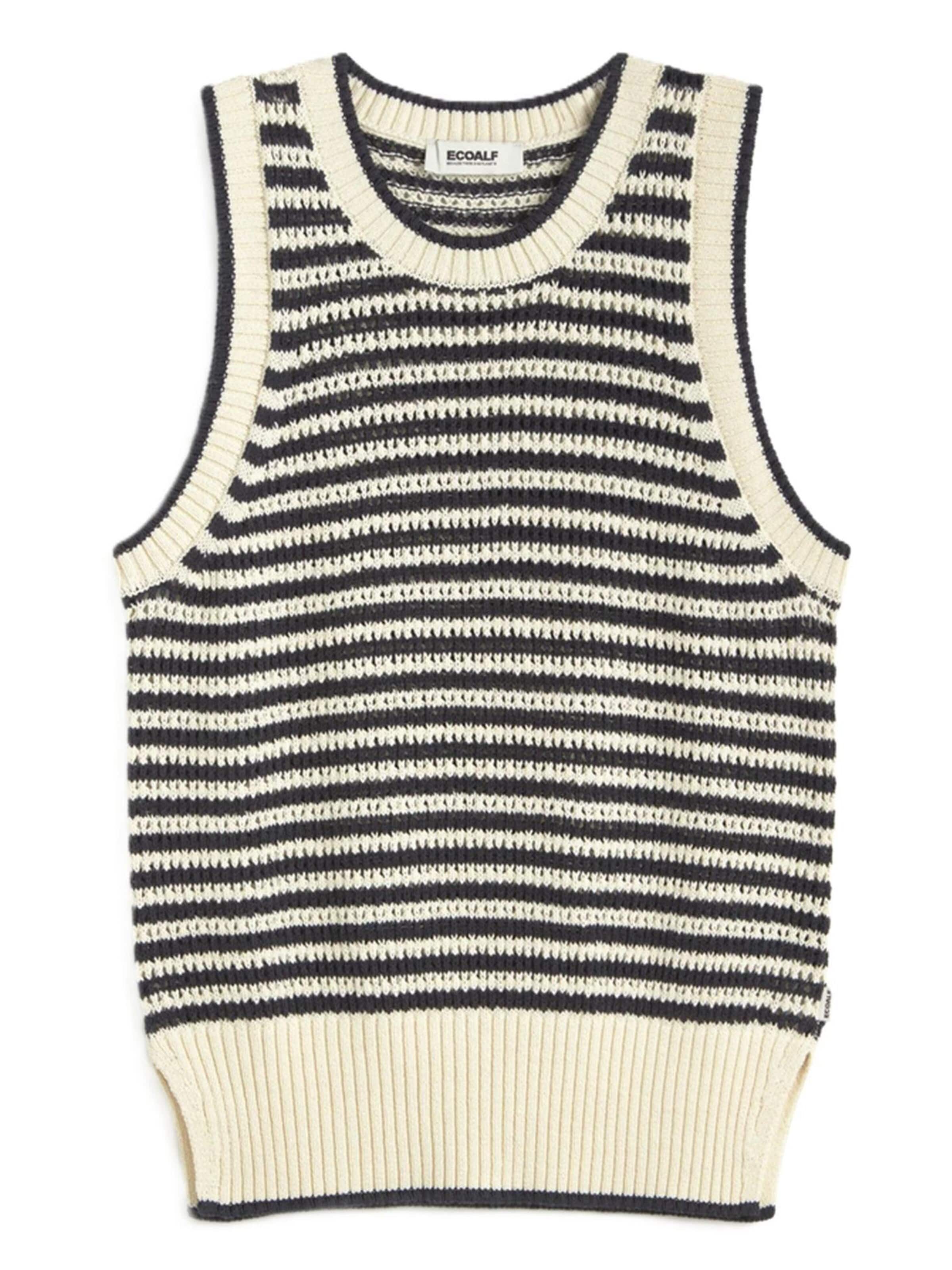 ECOALF Knitted Top 'TULIP' in White: front
