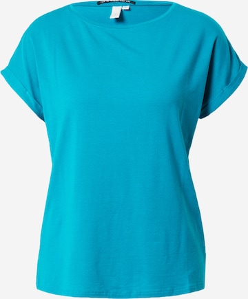 QS Shirt in Blauw: voorkant