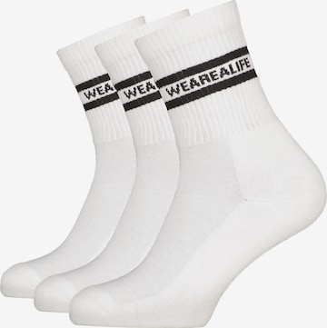 Alife and Kickin Socken 'HenjaAK' in Weiß: Vorderseite