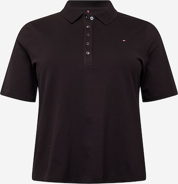 Tommy Hilfiger Curve Shirt 'CRV 1985' in Zwart: voorkant