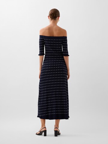 Scalpers Off Shoulder Knit Dress ' ' in Blau