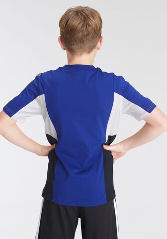 ADIDAS SPORTSWEAR Sportshirt 'Colorblock 3-Stripes  Fit' in Blau