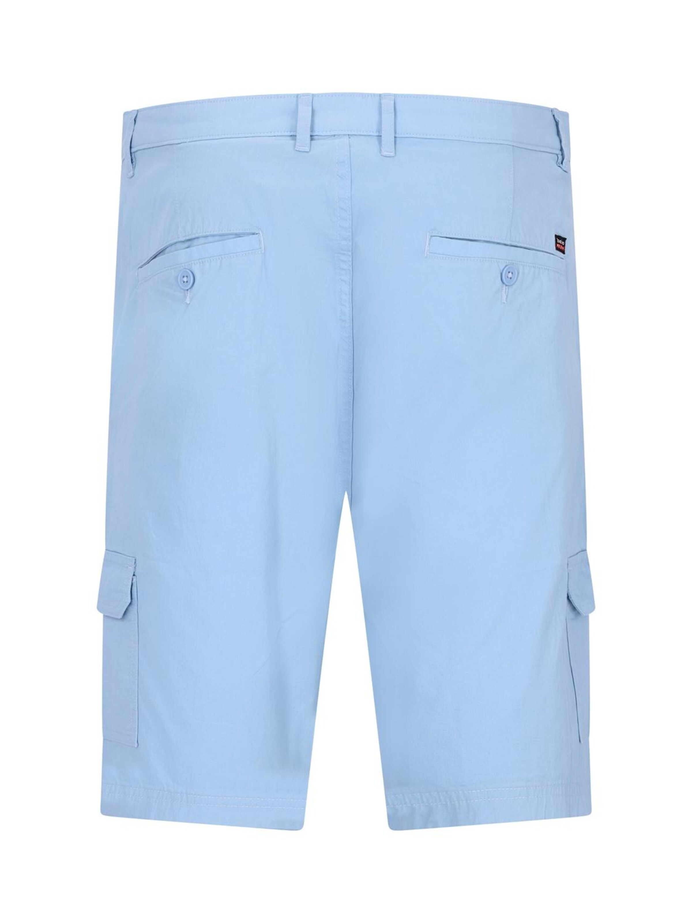 HAJO Regular Hose 'elastische Bermudashort mit Cargotaschen'‌‌‌‌‌‌‌‌ in Blau