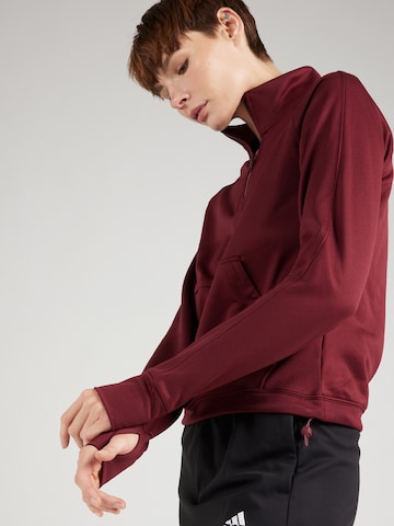 ADIDAS PERFORMANCE Sport sweatshirt 'Aeroready Game & Go Fleece' i röd