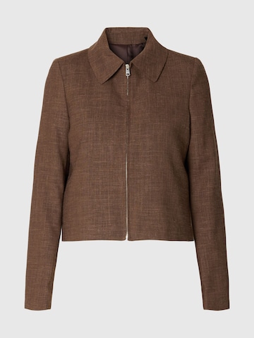 SELECTED - Chaqueta de entretiempo en marrón: frente