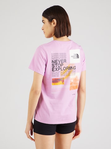 THE NORTH FACE Functioneel shirt 'FOUNDATION MOUNTAIN' in Lila