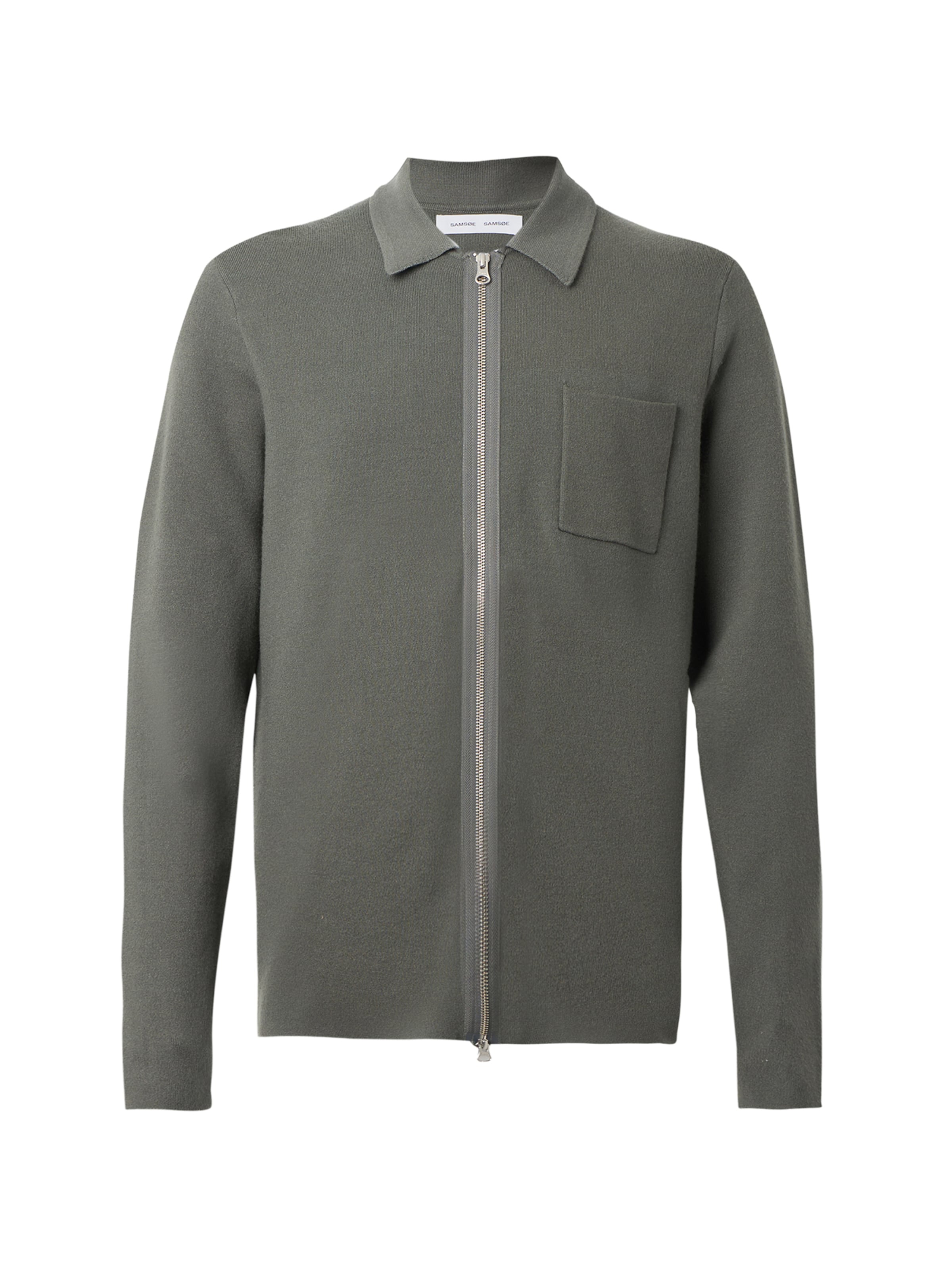 Samsøe Samsøe Regular fit Kofta 'Guna' i grå: framsida