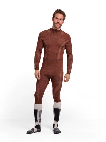FALKE Regular Workout Pants in Brown