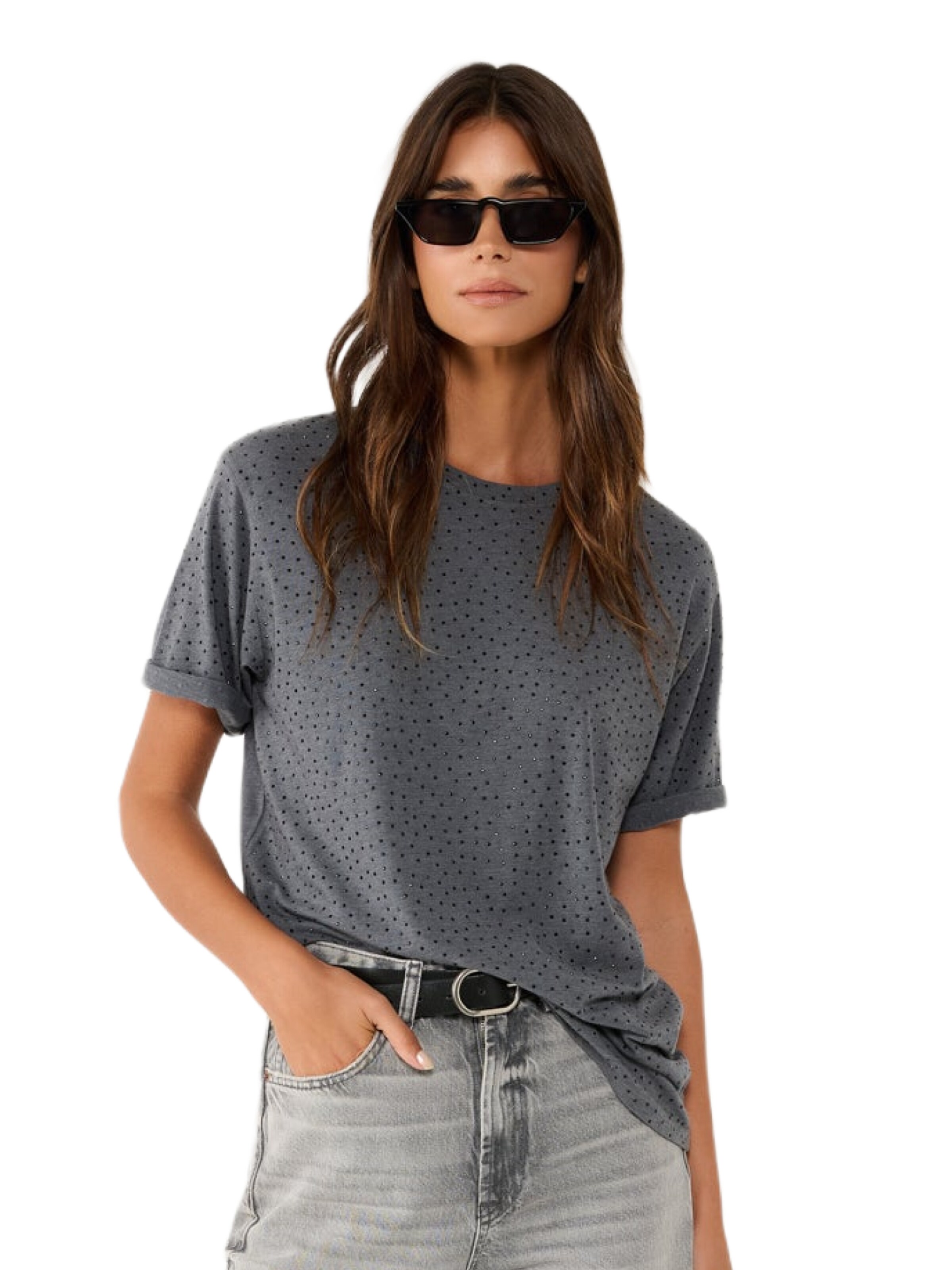 No Matter What T-Shirt in Grau: Vorderseite