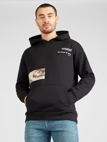 Only & Sons Sweatshirt 'APOH' in Black: front