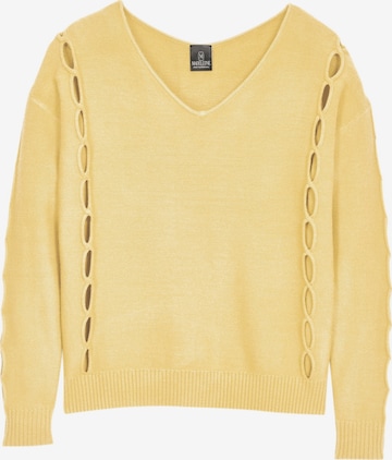 MADELEINE Trui in Geel: voorkant