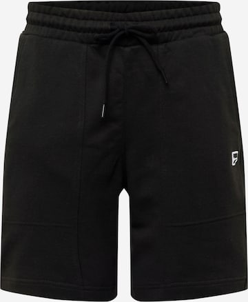 PUMA Regular Pants 'Downtown' in Black: front