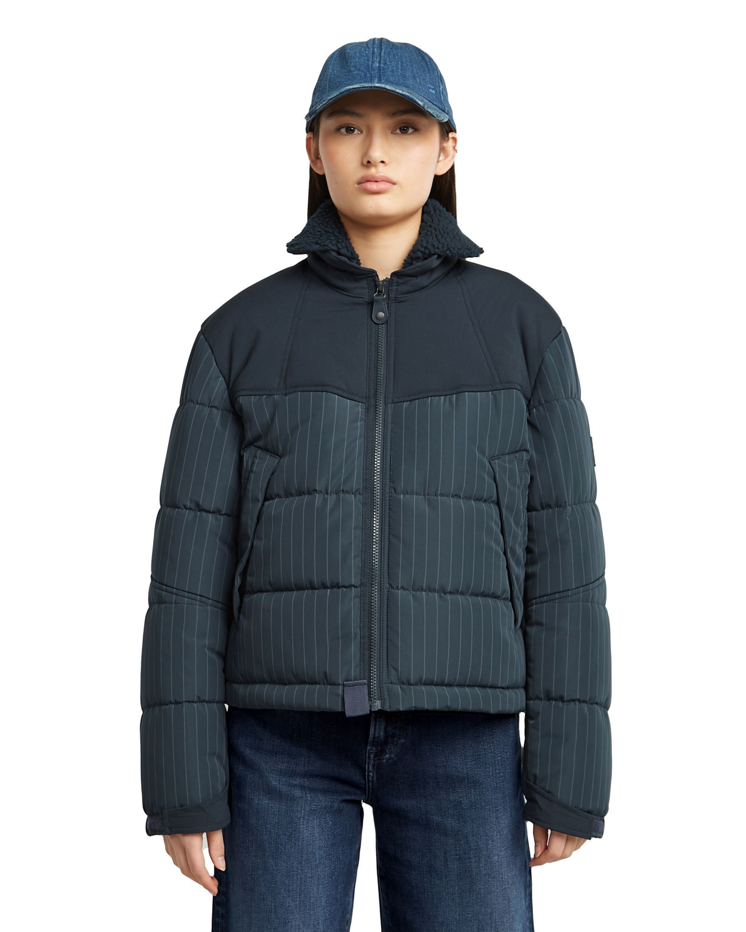 G-STAR Winter Jacket in Blue: front