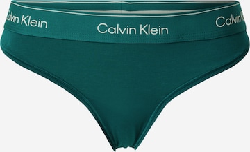 Calvin Klein Underwear Стринг в зелено: отпред