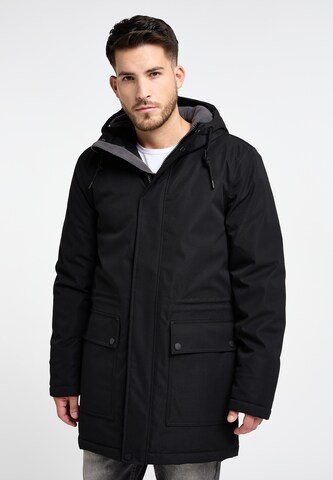 TUFFSKULL Weatherproof jacket 'Urban Storm' in Black: front