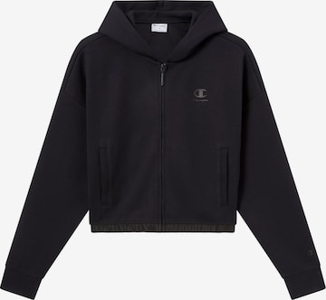 Champion Authentic Athletic Apparel Jopa na zadrgo | črna barva: sprednja stran