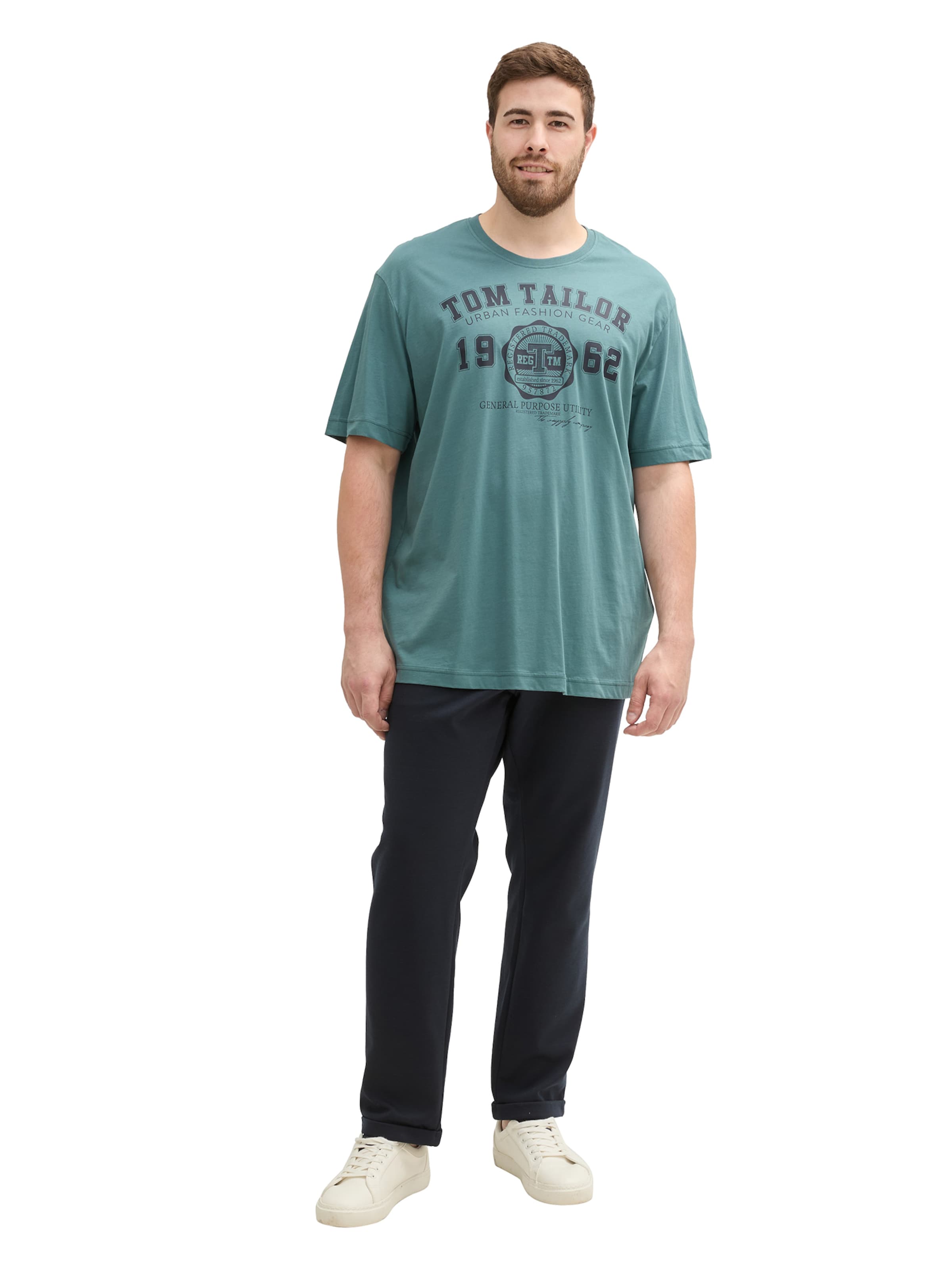 TOM TAILOR Men + T-Shirt in Grün