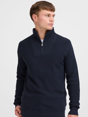 !Solid - Pullover ' RECO ' em azul: frente