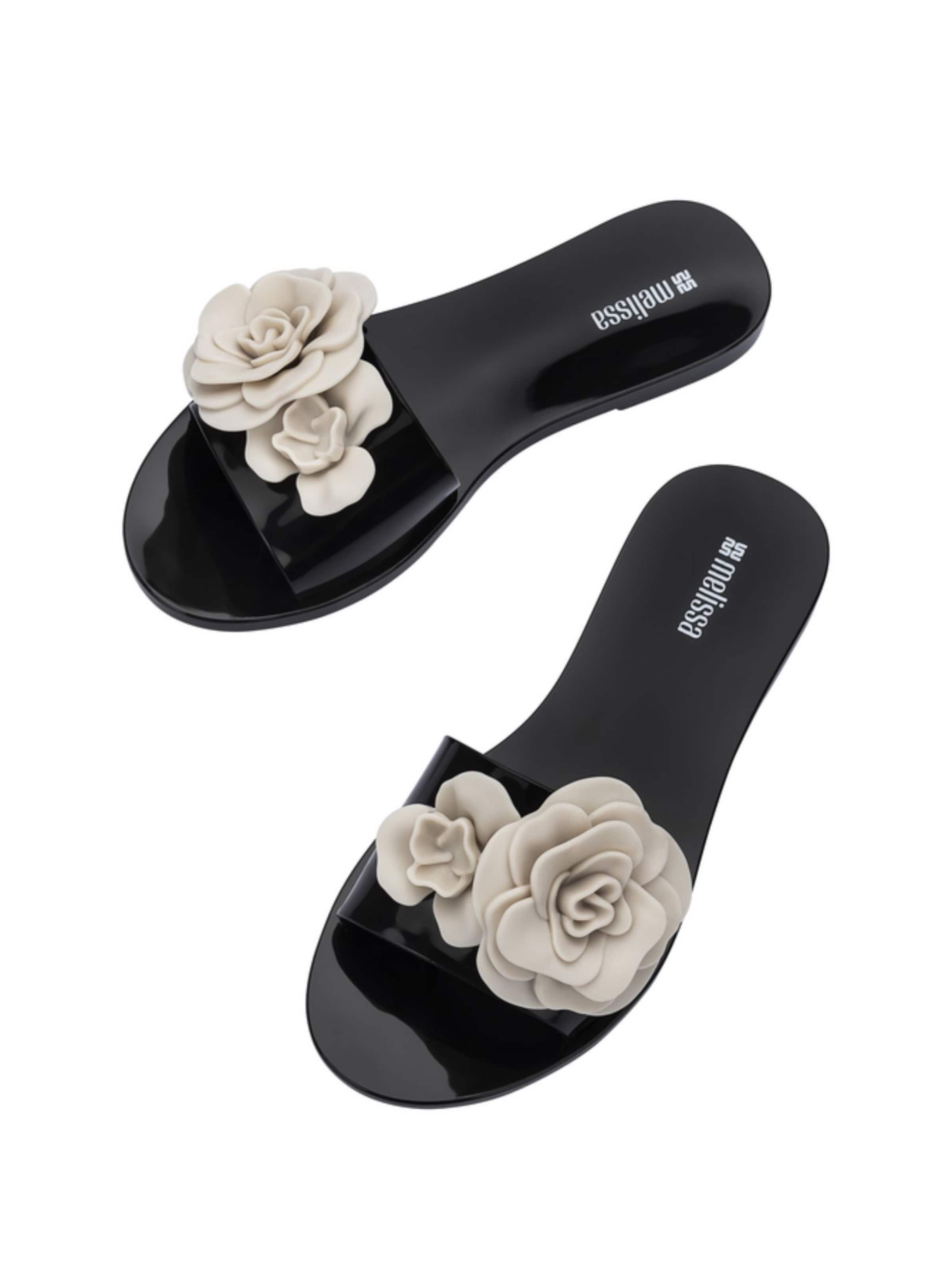 MELISSA Mule 'Babe Petals' in Black