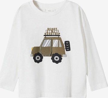 MANGO KIDS T-shirt 'FLAP' i vit: framsida