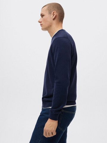 MANGO MAN Pullover 'Ten' in Blau