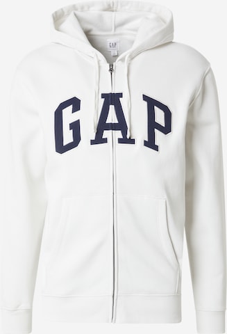 GAP - Sudadera con cremallera 'HERITAGE' en gris: frente
