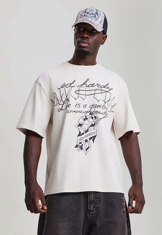 T-Shirt Ed Hardy en beige