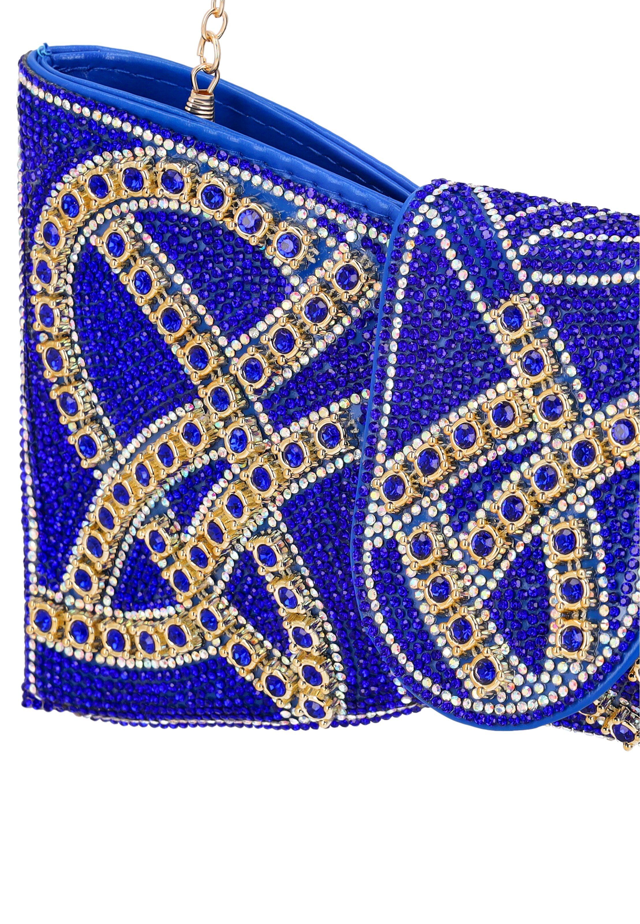 faina Clutch in Blauw